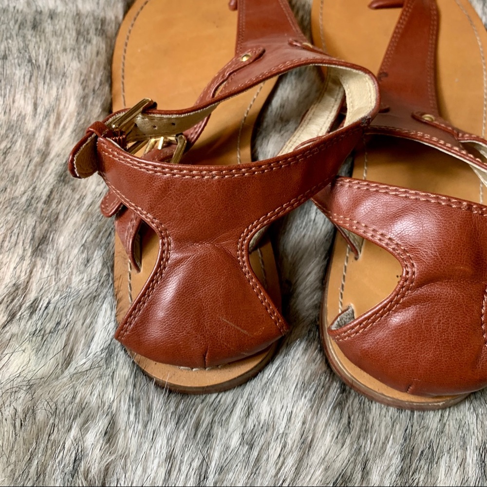 Mossimo | Cognac Strappy Thong Sandals - Picture 6 of 8